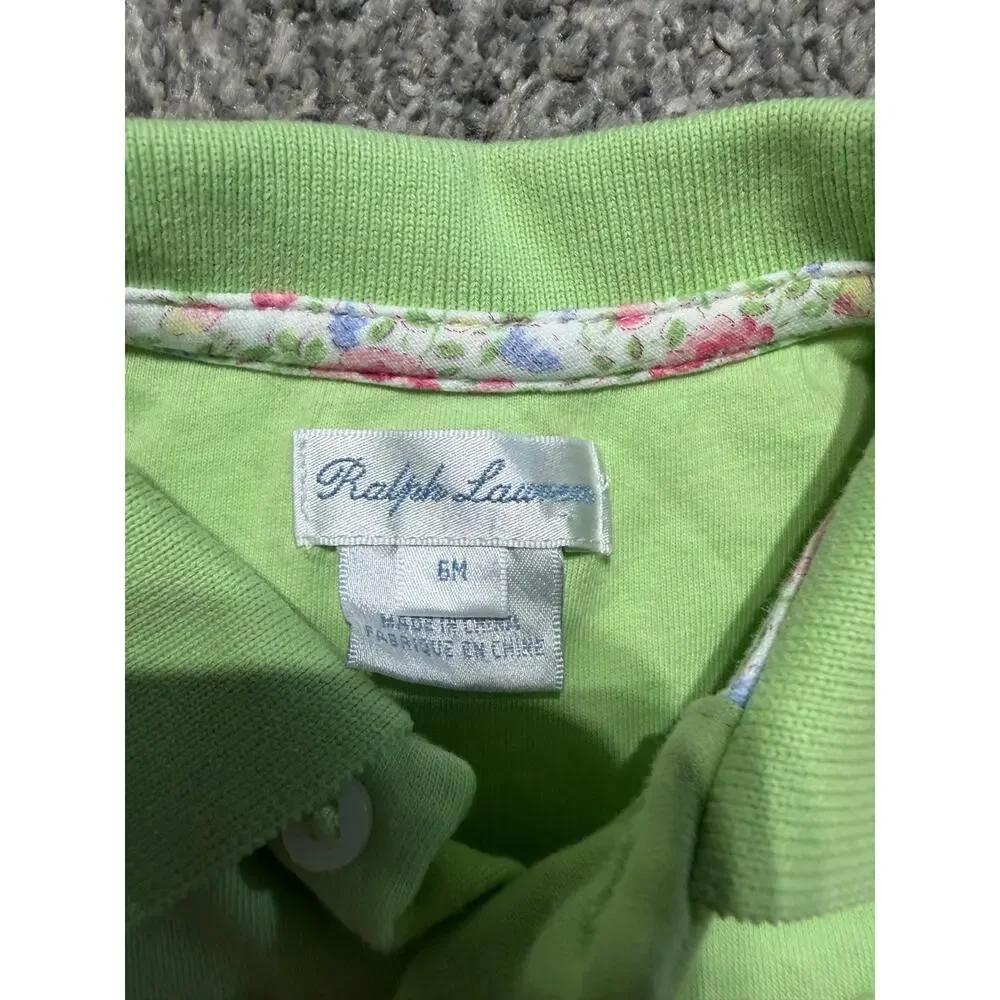 Ralph Lauren girls 6 month green outfit